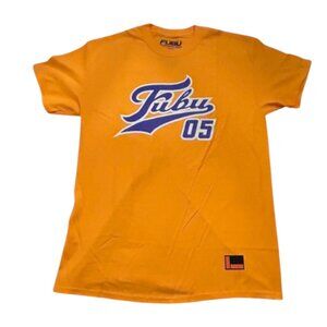Vintage FUBU Orange & Purple Short Sleeve Tee Size Small & Large Streetwear Y2K